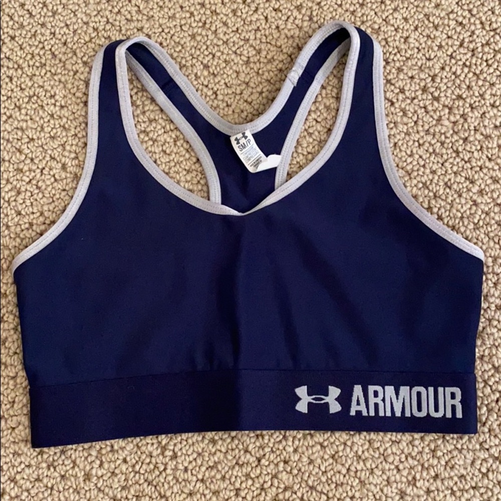 NEW blue Under Armour sports bra